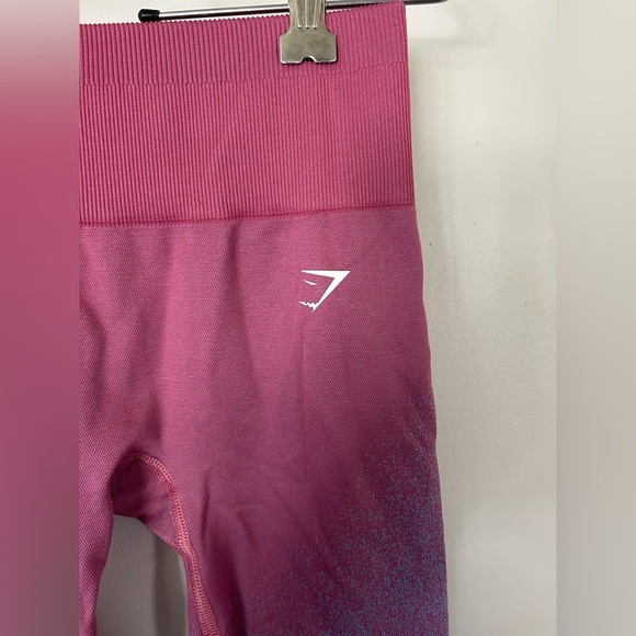 Gymshark Adapt Ombre Seamless Leggings - Rose Pink/Light Blue XS - Picture 2 of 7